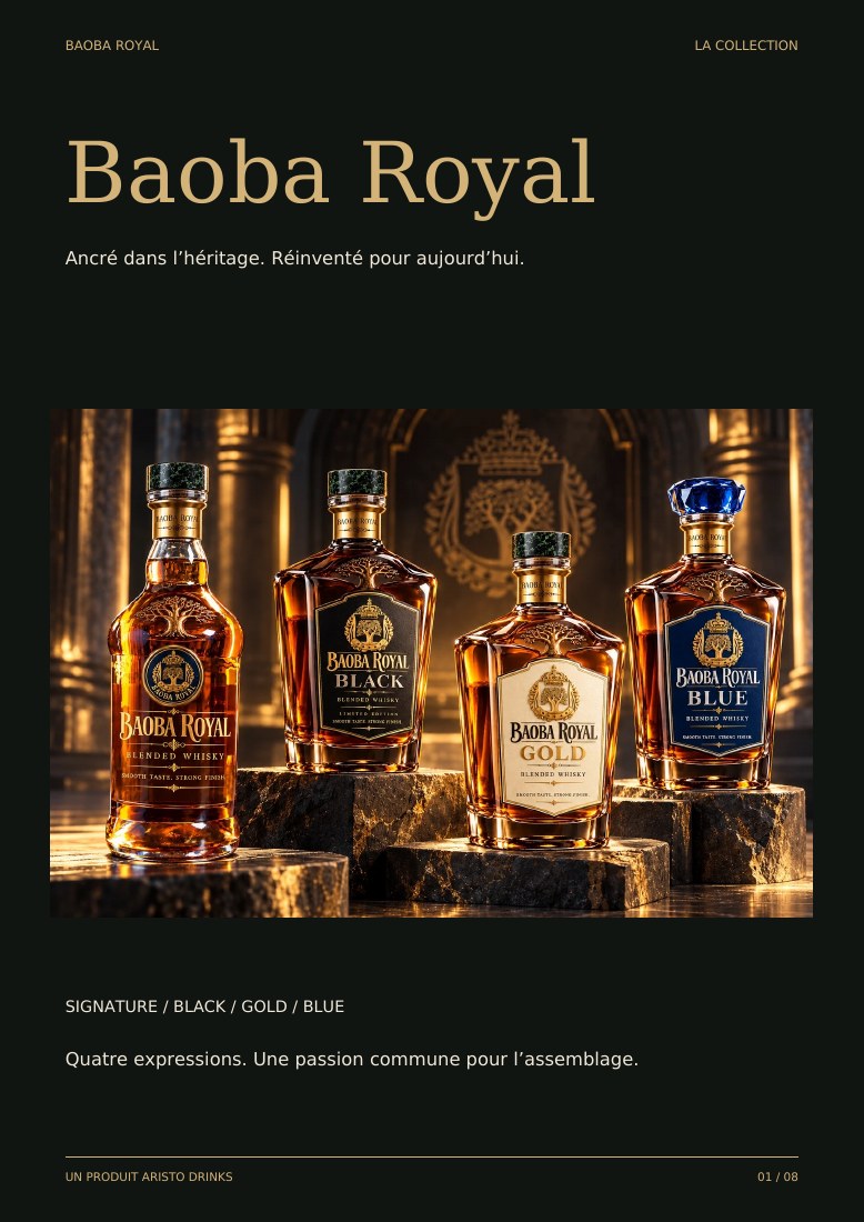 Page du catalogue 1: La collection